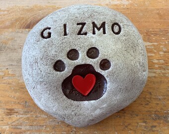 Pet memorial rock/personalized memorial rock