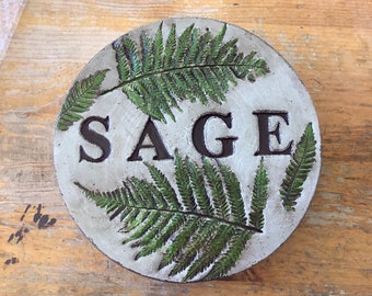 9 in. Solid concrete rustic stepping stone