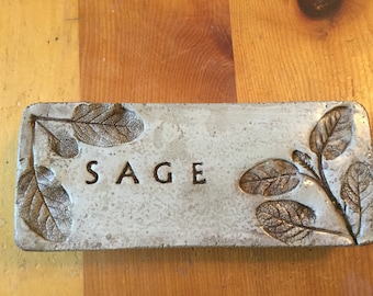 10 1/2 x 4 1/2  solid concrete rustic garden stone/ pet memorial/ pet marker
