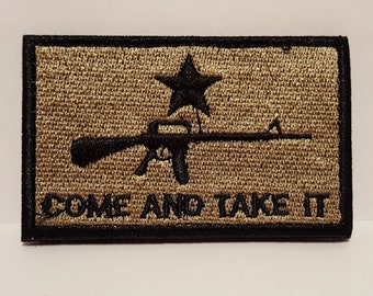Come And Take It Tactical Patch w/ Hook & Loop Backing