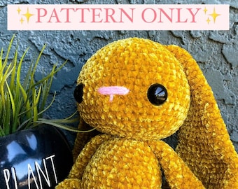 PATTERN ONLY - Crochet Velvet Bunny Plushie