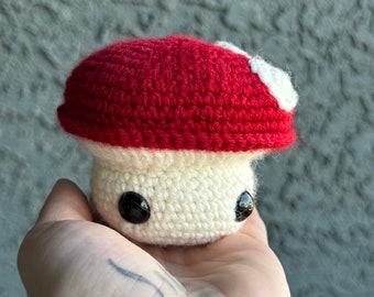 Crochet Toadstool Mushroom Plushie