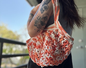 Crochet Mesh Market Shoulder Bag