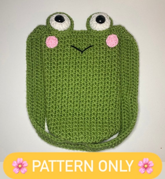 PATTERN ONLY Crochet Frog Water Bottle Holder