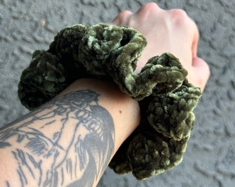 Super Greens Crochet Scrunchie