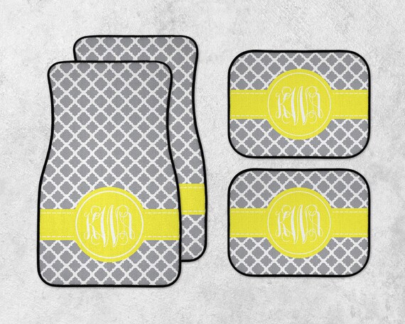 New Car Floor Mats Monogram Car Mats Personalized Car Mats Etsy