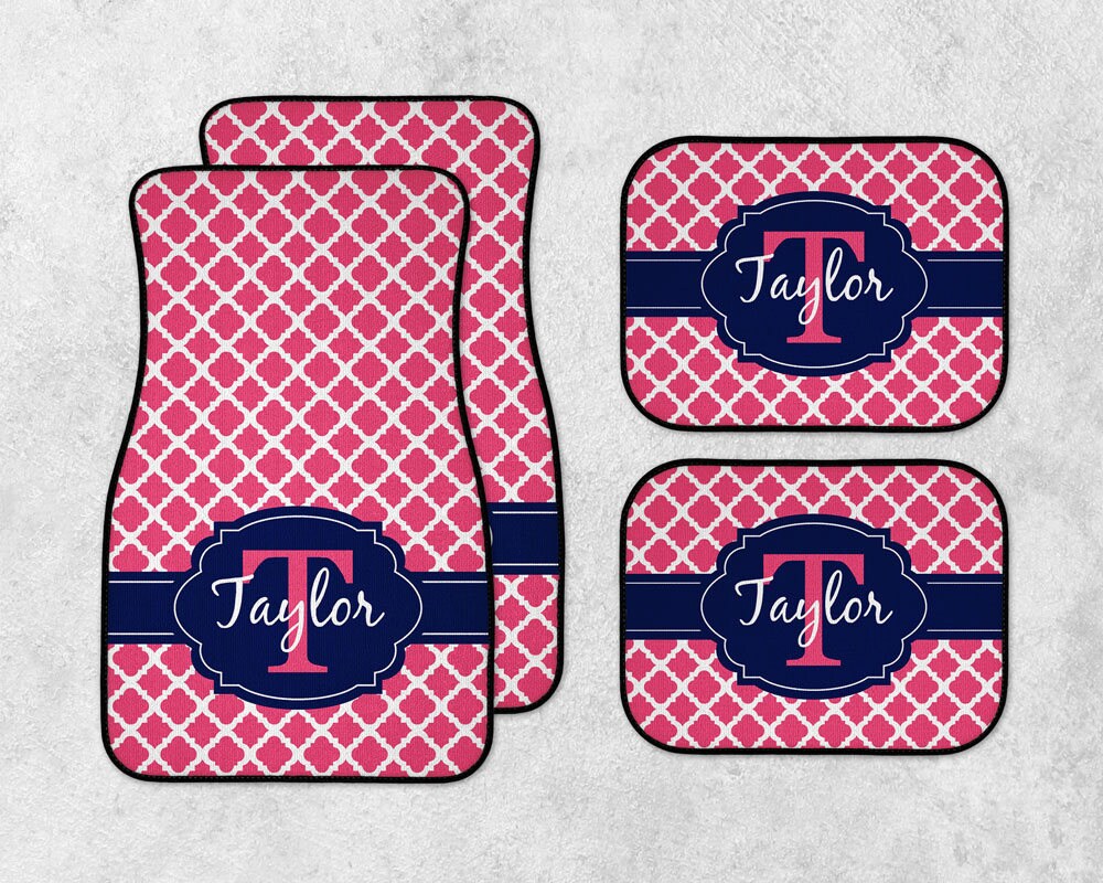 Pink Car Mats New Car Floor Mats Monogram Car Mat Set