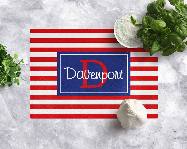 Wedding Gift Personalized Cutting Board Housewarming Gift Tempered Glass Cutting Board Monogram Cutting Board Custom Cutting Board