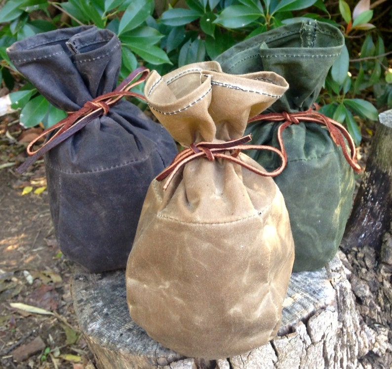 Waxed Canvas Sami Style Pouch for Bushcraft Camping Etsy