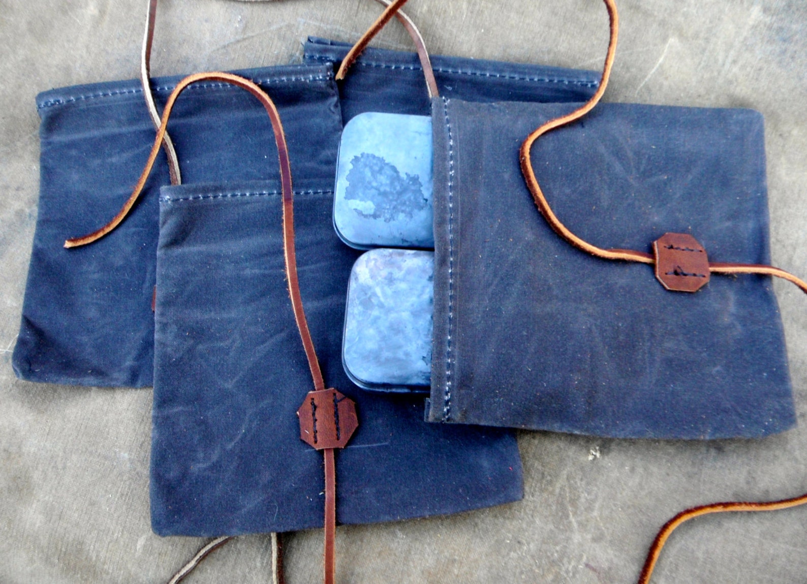 Brown Dog Pouch and Bag Waxed Canvas Roll Top Pouch Organize Etsy