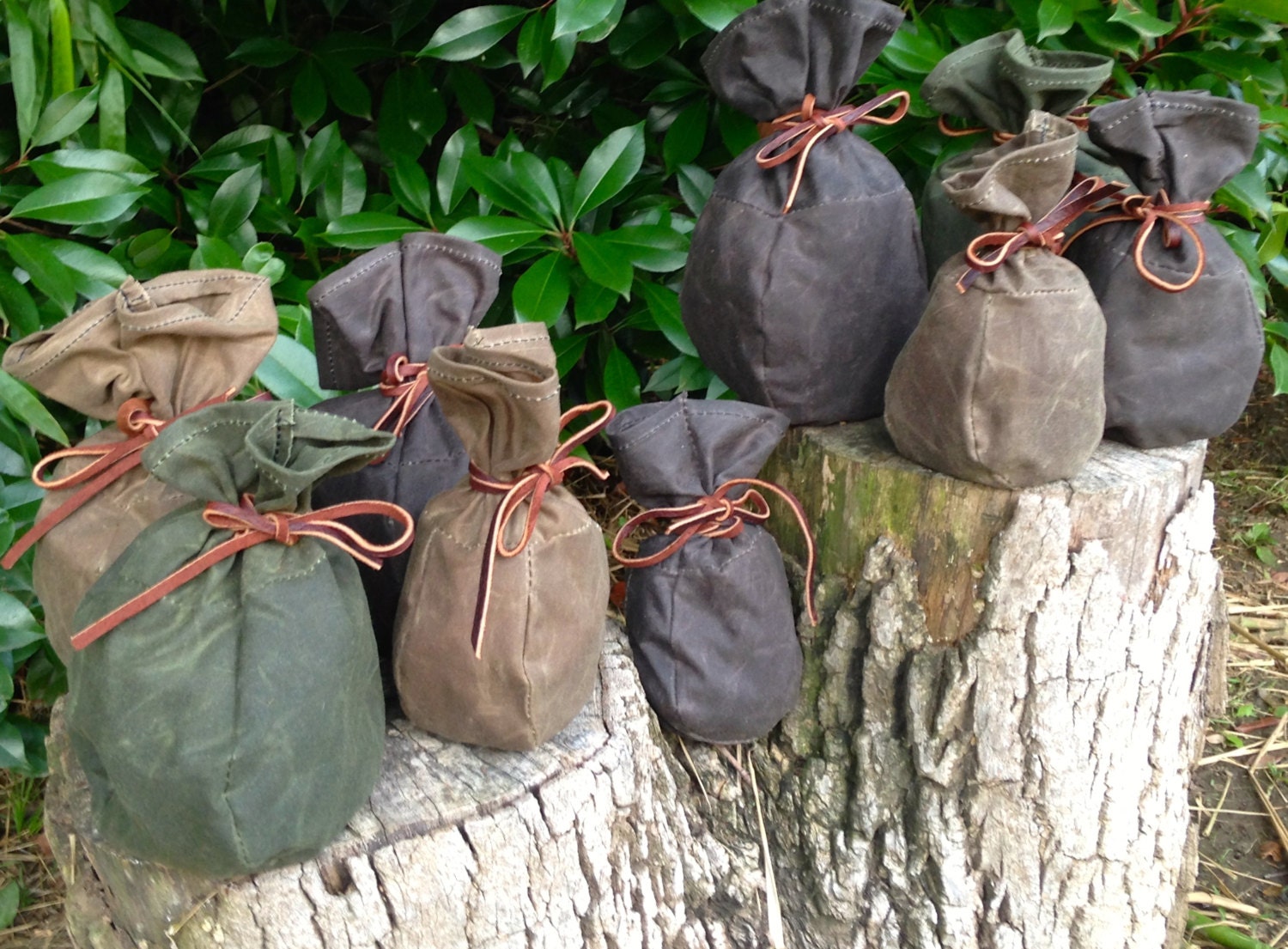 Roll-top Tinder Bag, Waxed Canvas Bag, Bushcraft Fire Kit, Survival Kit,  Trappers Fire Kit 
