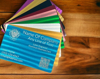 Custom Anodized Aluminum Business Cards
