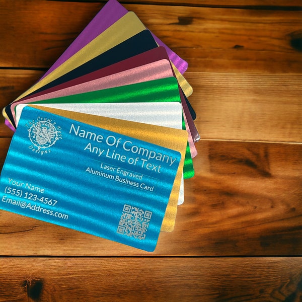 Custom Anodized Aluminum Business Cards