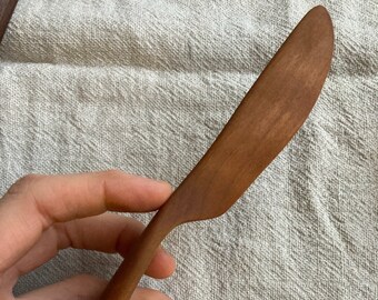Hand carved, natural cherry knife