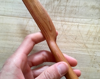 Hand carved, natural tulipwood knife