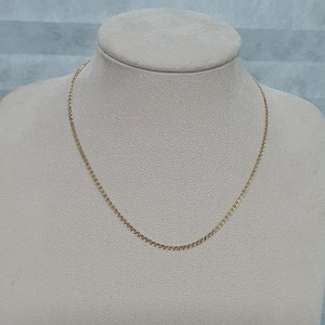 16 &quot;~ 30&quot;, 14K Gelbgold, Ankerkette, Mariner Kette, 14 Karat Massivgold