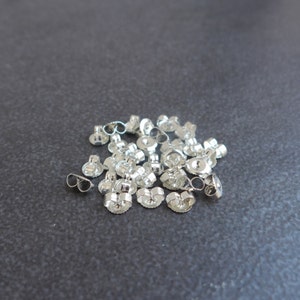 30pcs,15 pairs 925 Sterling Silver,Butterfly Earring Backs,Post Nuts,Earring Stopper,DIY,Jewelry Making,Supplies,Findings