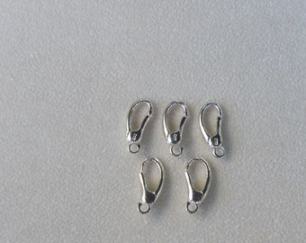5pcs 925 Sterling Silver,Hook Lobster Clasp,12mm,13mm,15mm,DIY Jewelry Craft,Make,Findings Wholesale Price