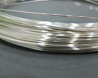 Alambre semi-rígido de plata de ley 925: joyería artesanal de calibre 22