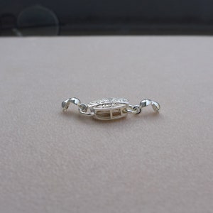 925 Sterling Silver,Box Clasp with end clamp,for Necklace or Bracelets,DIY,Jewelry making Craft. 画像 1