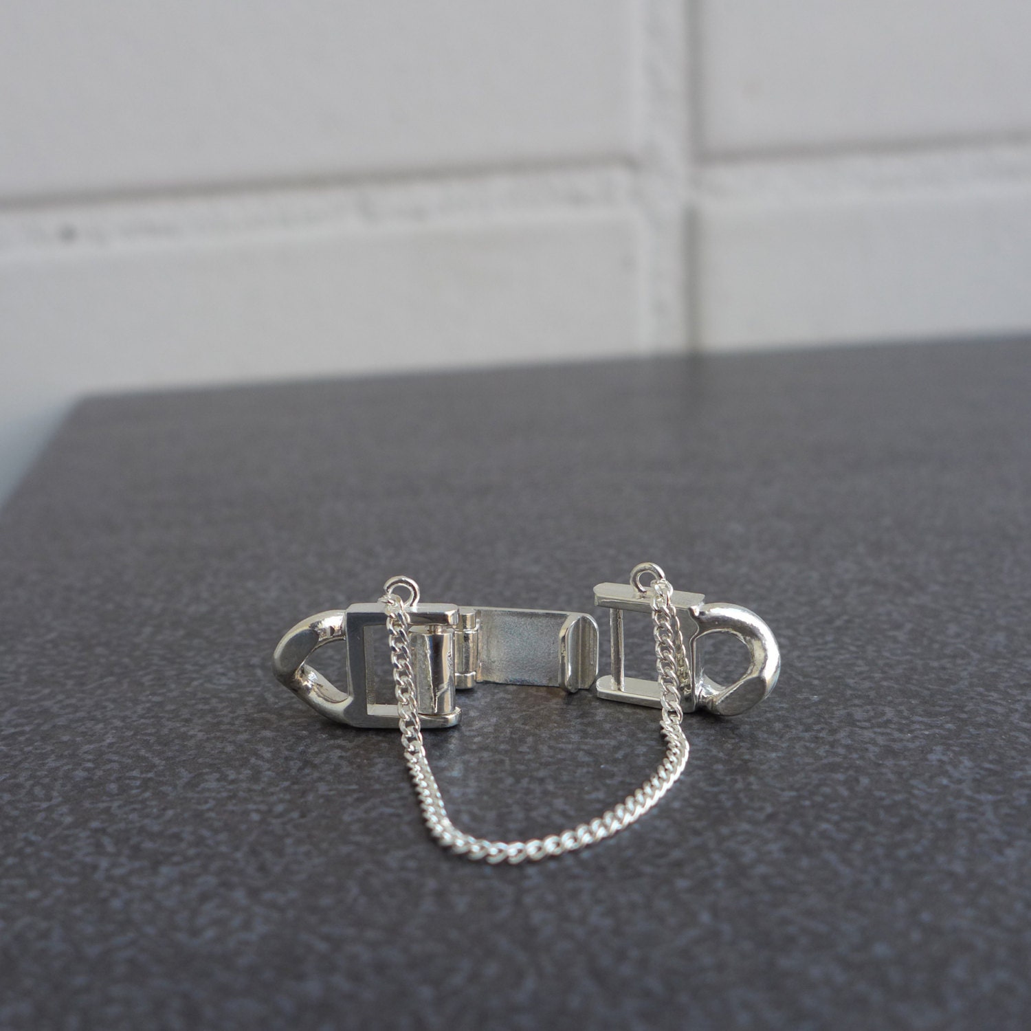 Lock Box Clasp 925 Sterling Silver Snap Lock Box Clasp With Safety Chain - Etsy