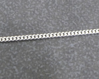 Sterling Silver Round Curb Chain, Bulk Curb Chain, Unfinished Curb ...