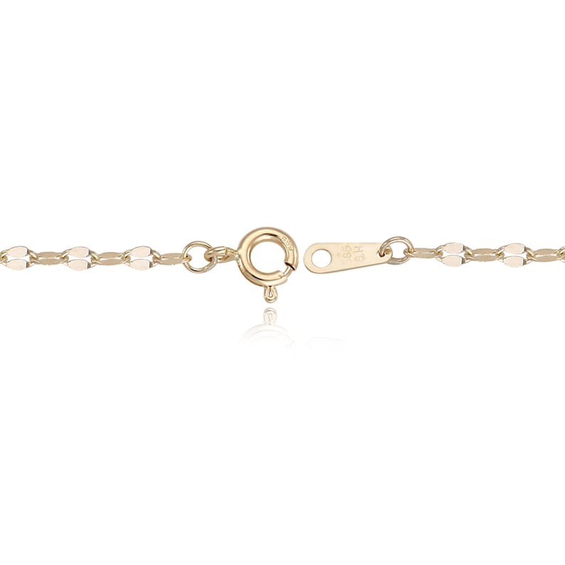 Jewels By Lux 14K White and Yellow Gold Twist Mirror Chain Necklace