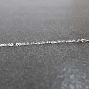 Plata de ley maciza 925, 3,7 mm x 2,8 mm, 1 metro, cadena de cacahuete, cadena de cable plana, para joyería artesanal, hacer