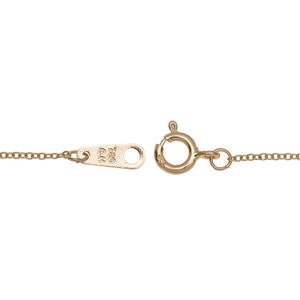 18k Yellow Gold,Rose Gold,White Gold,750, 14&quot;~ 30&quot;,1.0mm Cable Chain Necklace,Wholesale Price.