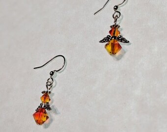 Silvestoo Jaipur Red Garnet Gemstone 925 Sterling Silver Dangle Earring PG-156299