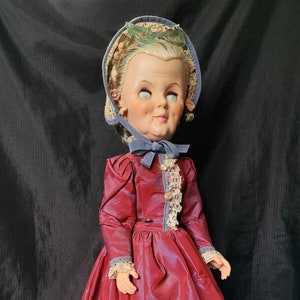 Grannykins Royal Doll Jolly Toy Grandma Doll Original Victorian Outfit Stand 20” Collectible