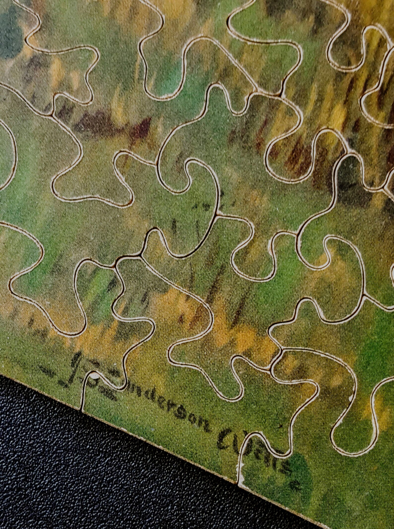 Lot Vintage Puzzles Zigzag Wooden Jigsaw Landscape Traders Etsy