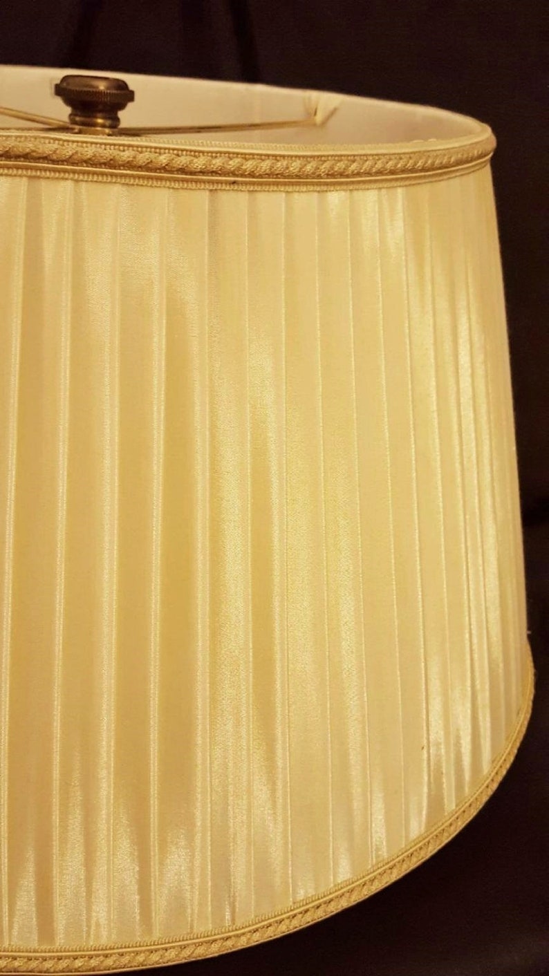 SALE Large Stiffel Lamp Shade Pleated Hollywood Regency Light Etsy