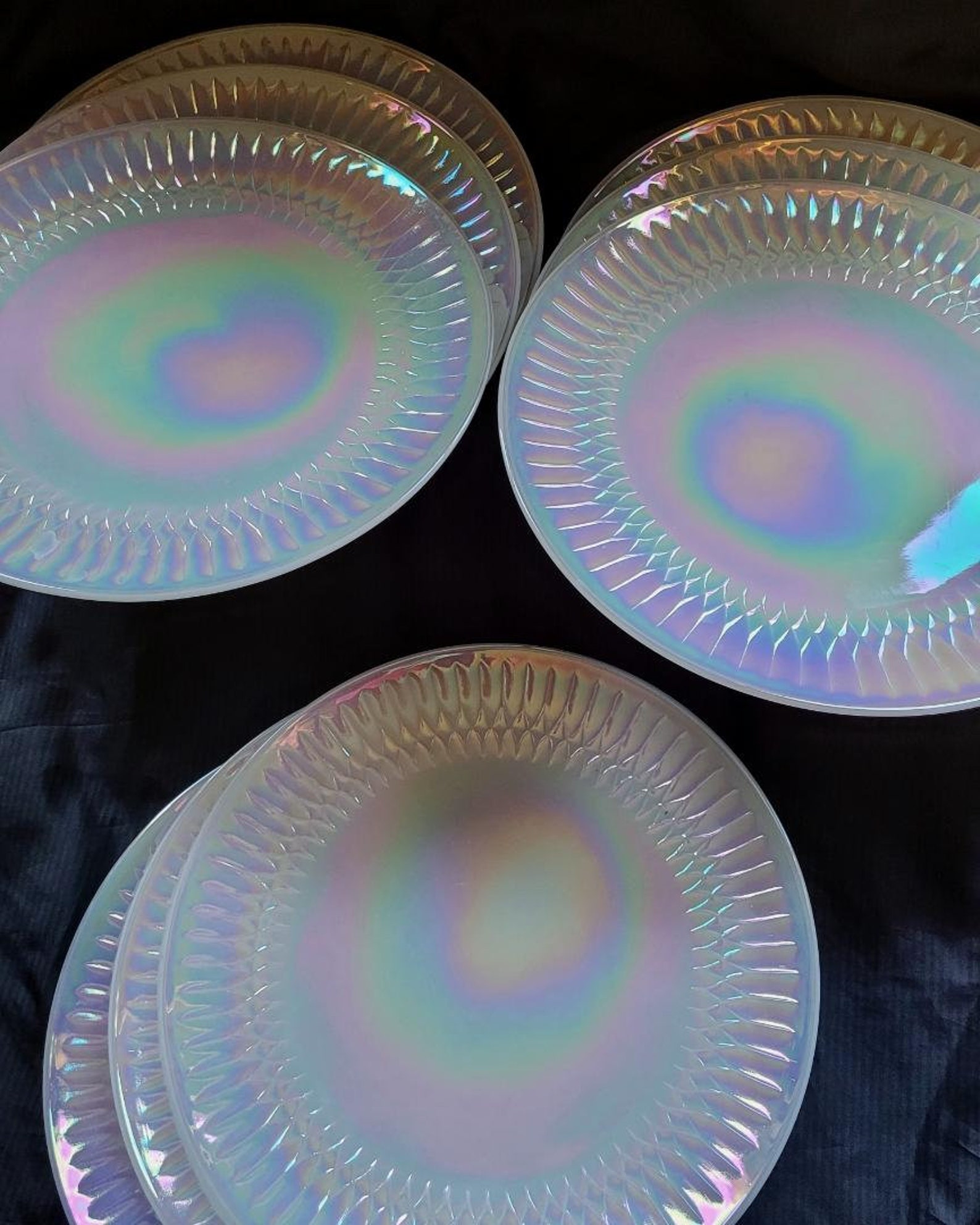Rare Federal Glass 11 Dinner Plate Heat Proof Moonglow Etsy