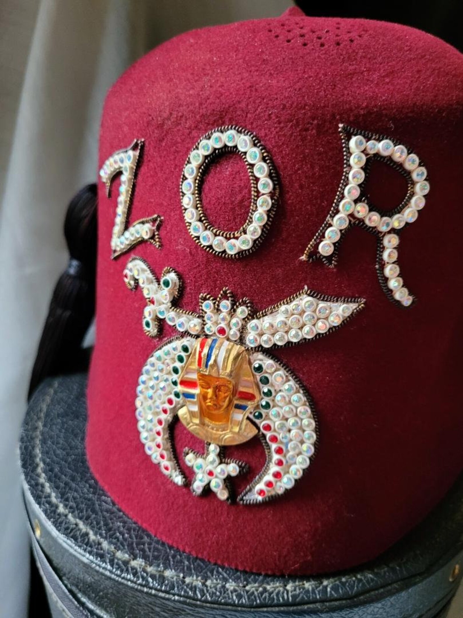 Masonic Shriners International Fez & Hard Carrying Case Zor Etsy