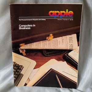 1979 Apple The Personal Computer Magazine & Catalog Computers in Business Volume 1 Number 2 Technology Memorabilia