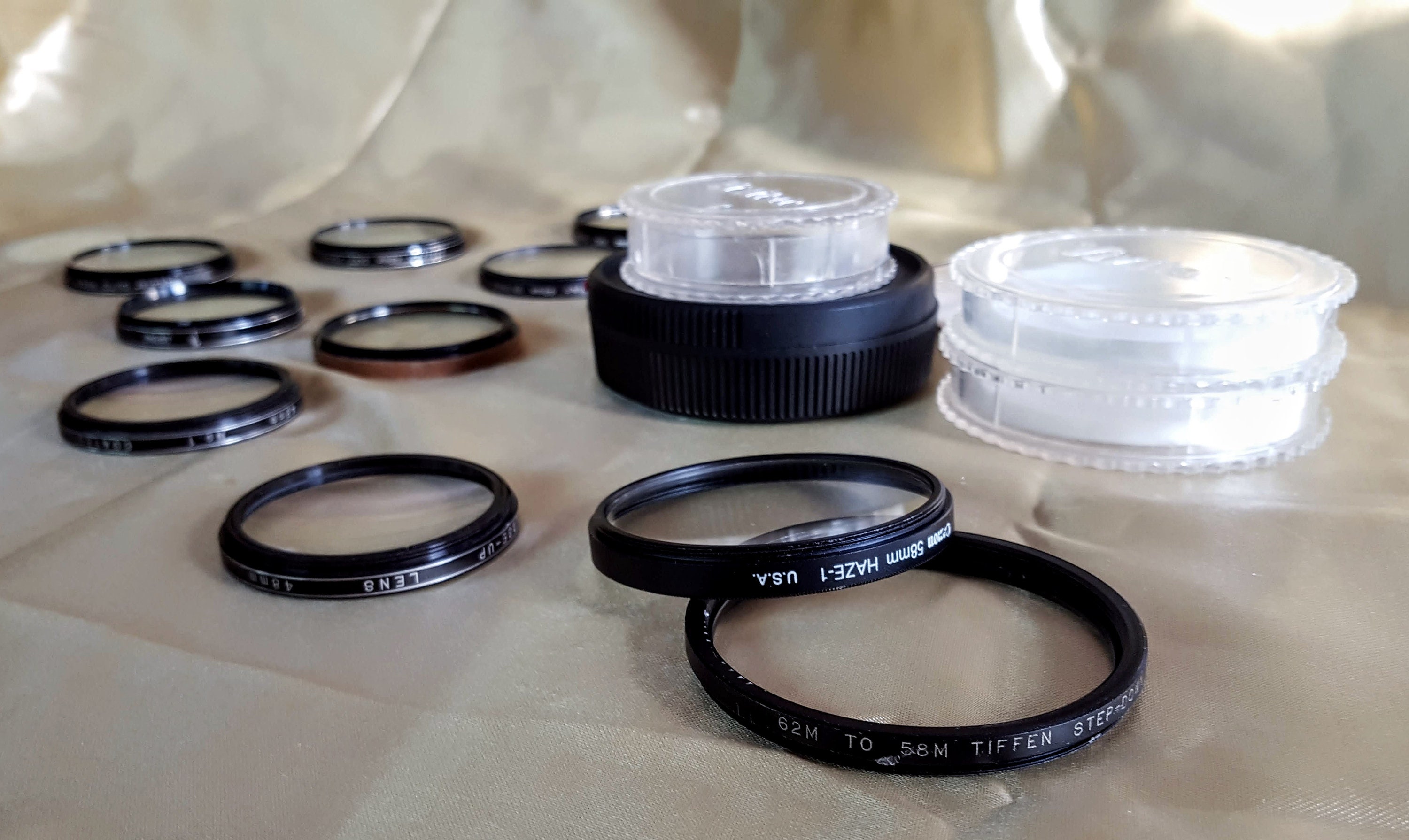 Lot Camera Lenses Adapter Rings Analog Photo Soft Focus UV Etsy
