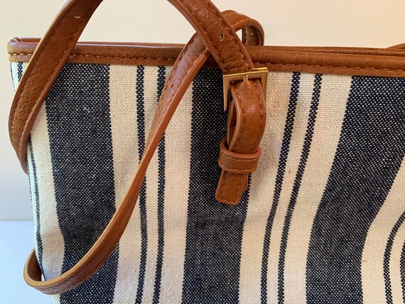 Navy Stripe Two-Piece Tote - image 4