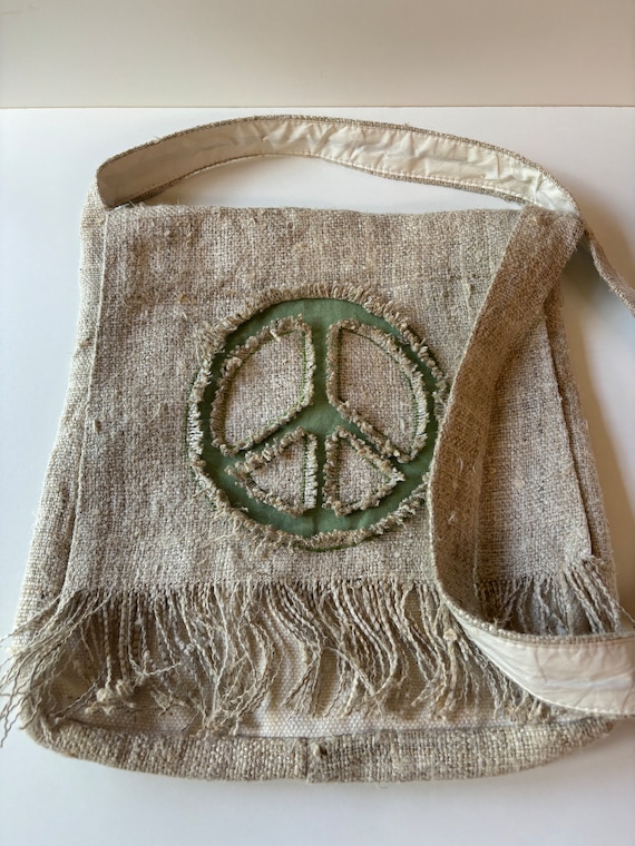 Peace Sign Crossbody Bag