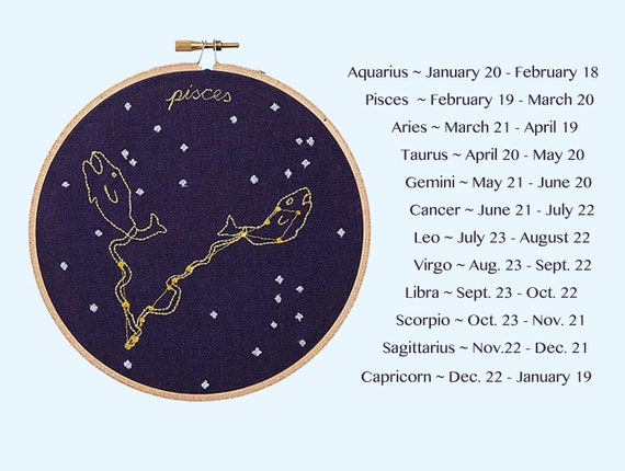 Virgo August 23 September 22 Zodiac Embroidery Etsy Virgo August 23 September 22 Zodiac Embroidery Etsy