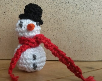 Mini Snowman (crochet pattern NL)