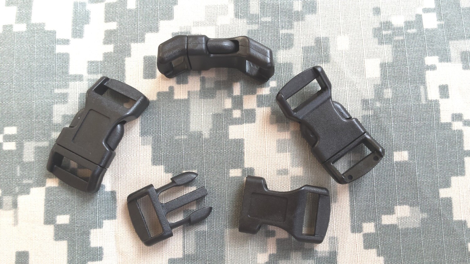 1/2" Plastic Curved Contoured Paracord buckles 1-200 pcs