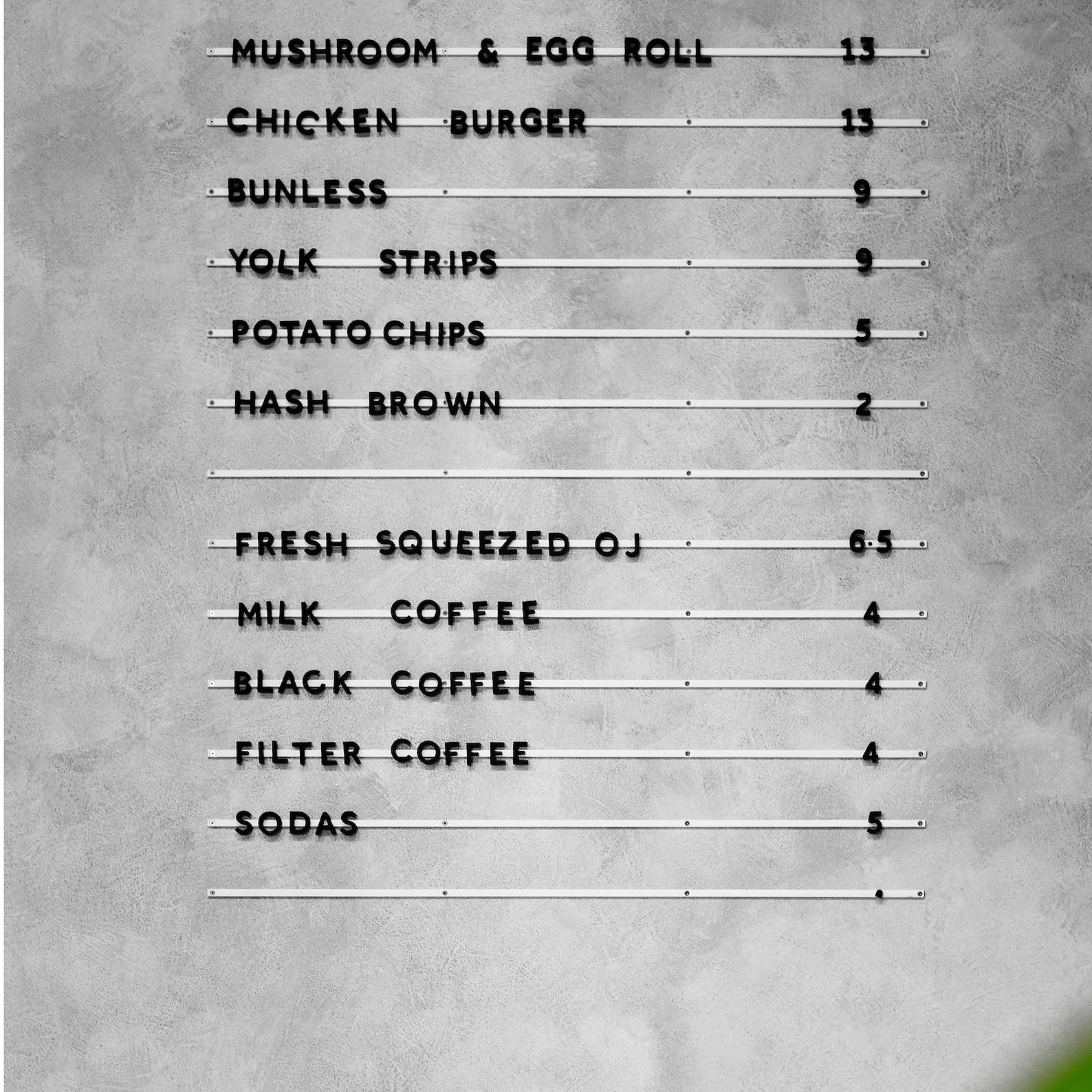 Letter Board Café Menu Board Baker Menu Etsy