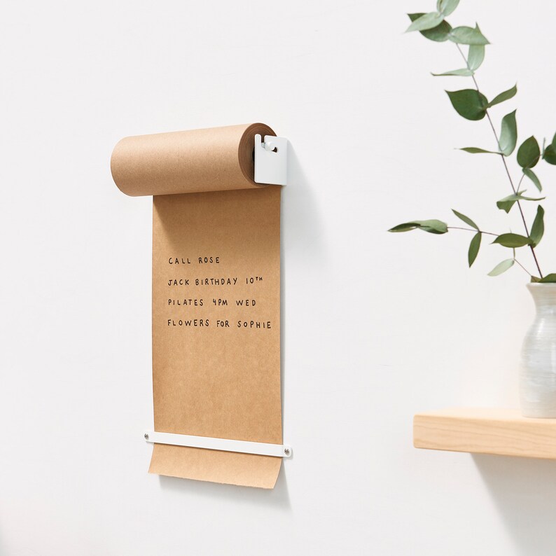 Wall Mounted Note Paper Roller Paper Roll Holder Hanging Etsy
