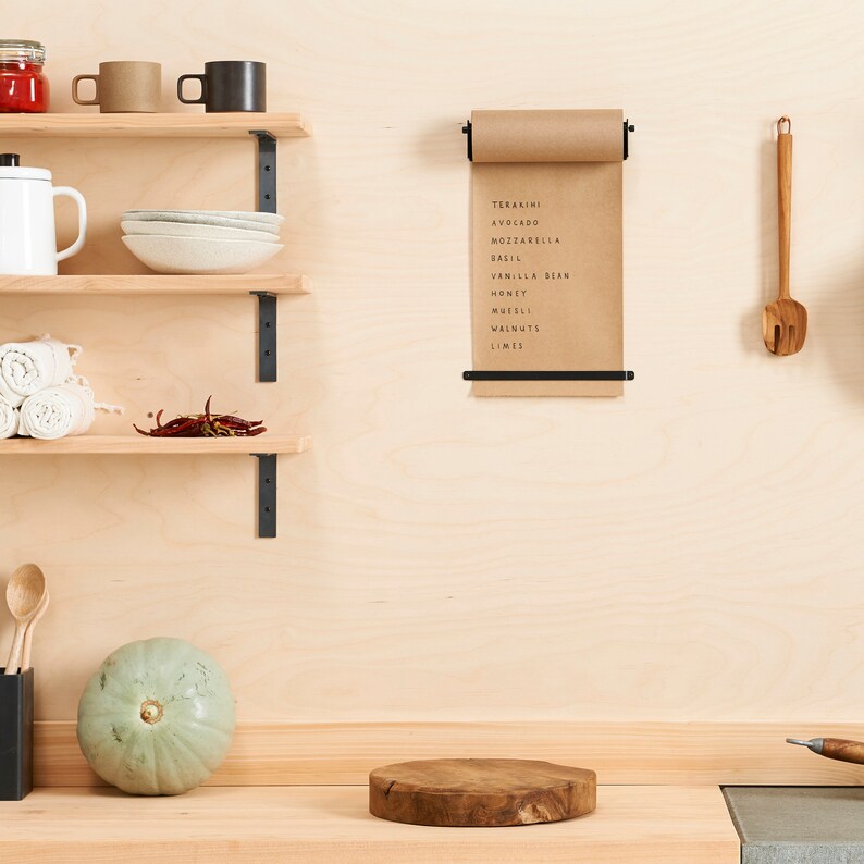 Wall Mounted Note Paper Roller Paper Roll Holder Hanging Etsy