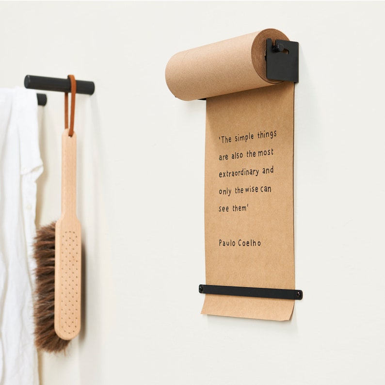 Wall Mounted Note Paper Roller Paper Roll Holder Hanging | Etsy
