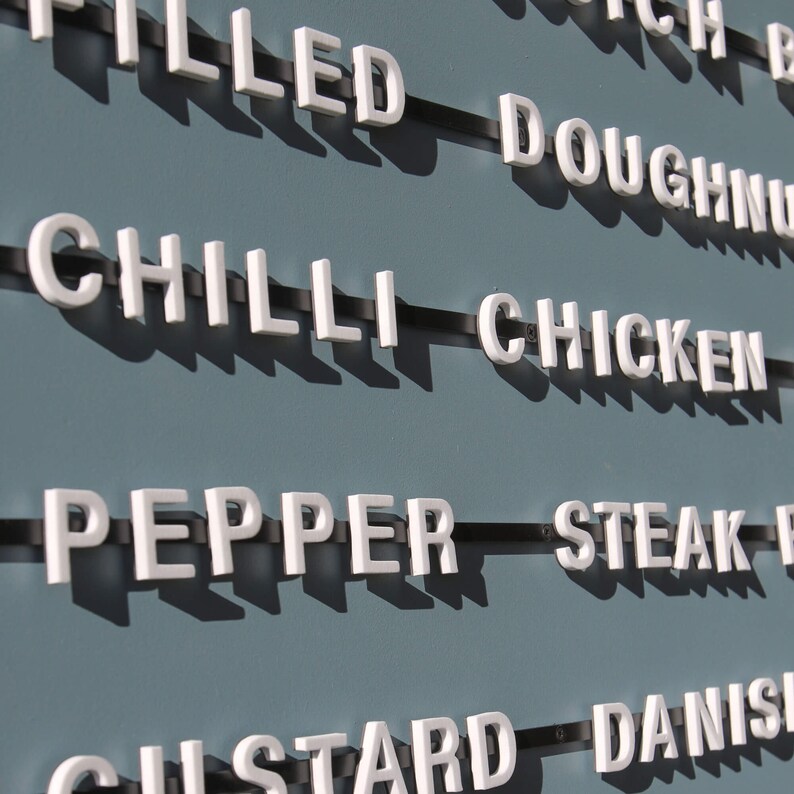 Letter Board Café Menu Board Baker Menu Etsy