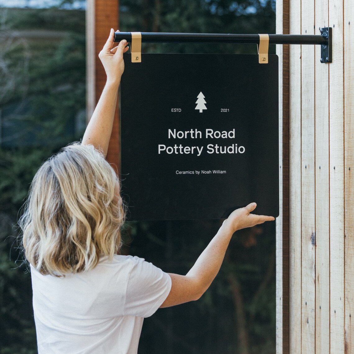 Outdoor Store Sign Hanging Wall Signage Exterior Business Etsy Australia