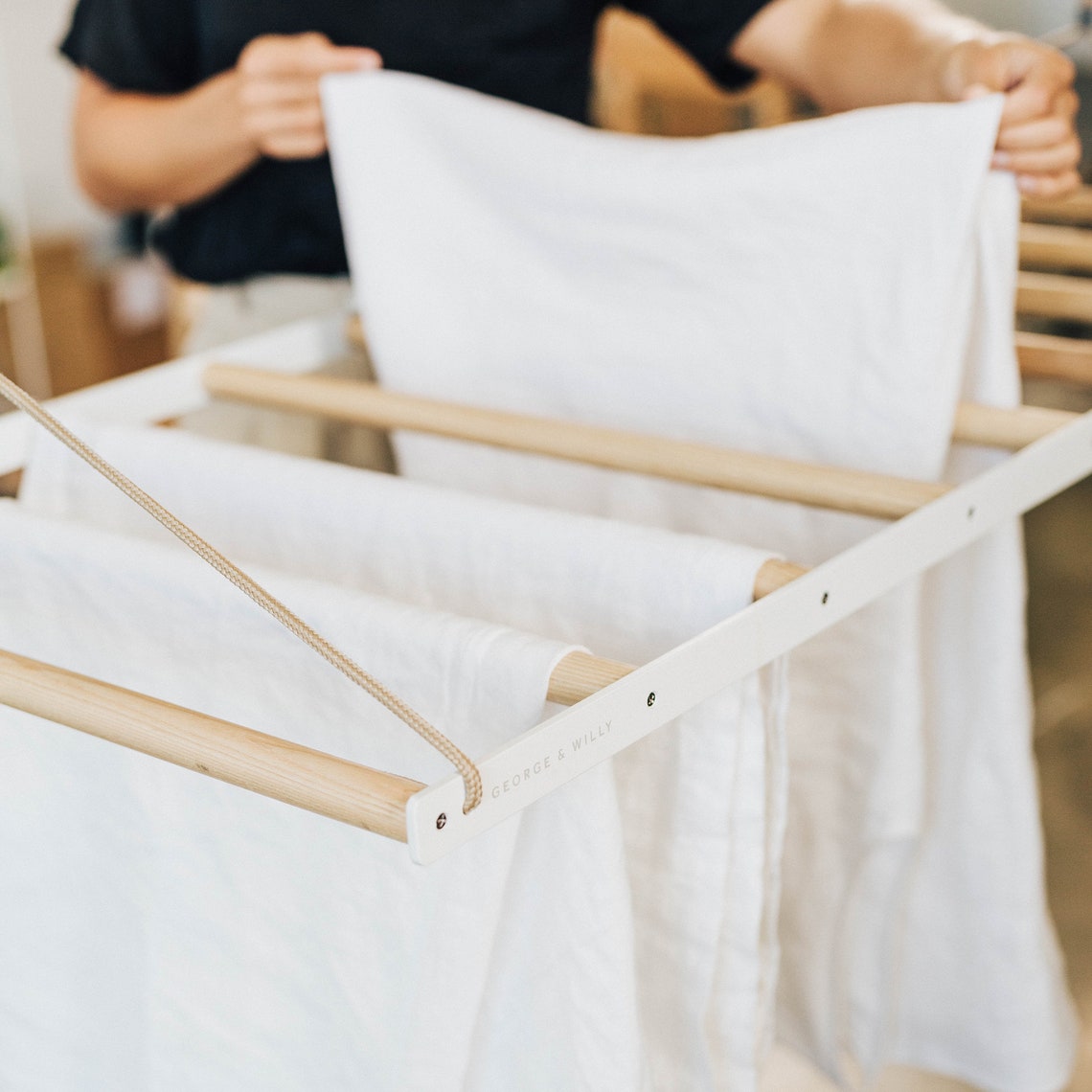 Hanging Laundry Drying Rack Sheila Maid Laundry Hanging Etsy