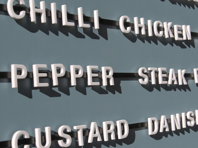 Letter Board Café Menu Board Baker Menu Etsy